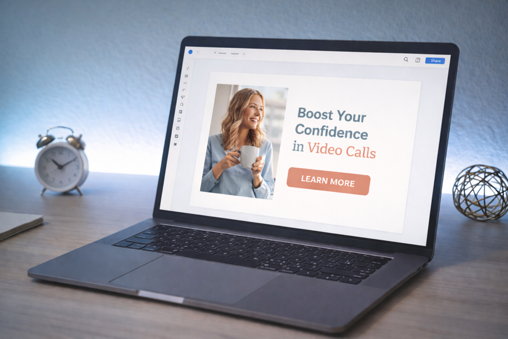 Minimal graphic design layout showing generous white space around text and elements